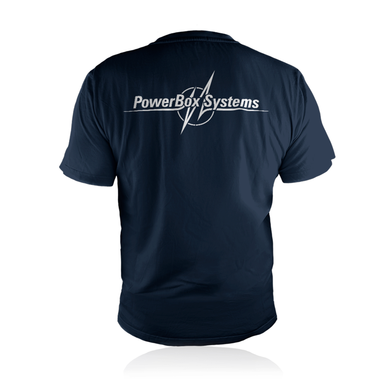 PowerBox T-Shirt "classic" - blau, Größe 4XL | Bild 2