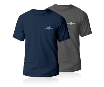 PowerBox T-Shirt "classic" - blau, Größe S