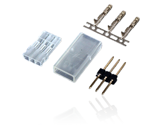 JR connector male, 50 pcs