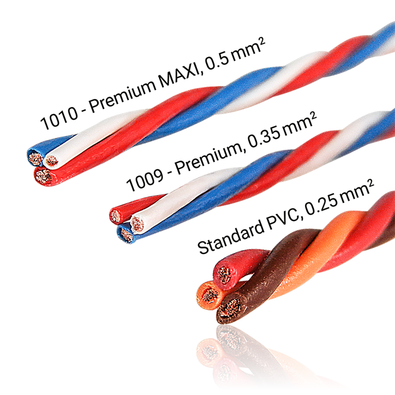 Premium MAXI Servo lead, 2x 0.5mm², 1 x 0.3mm² - 200 m | Bild 2