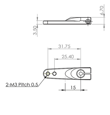 Metal single horn package (L: 1/1.25 in, M2.5)